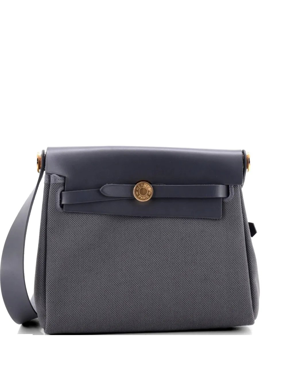 Hermes Herbag Zip Toile and Leather 20 shoulder bag