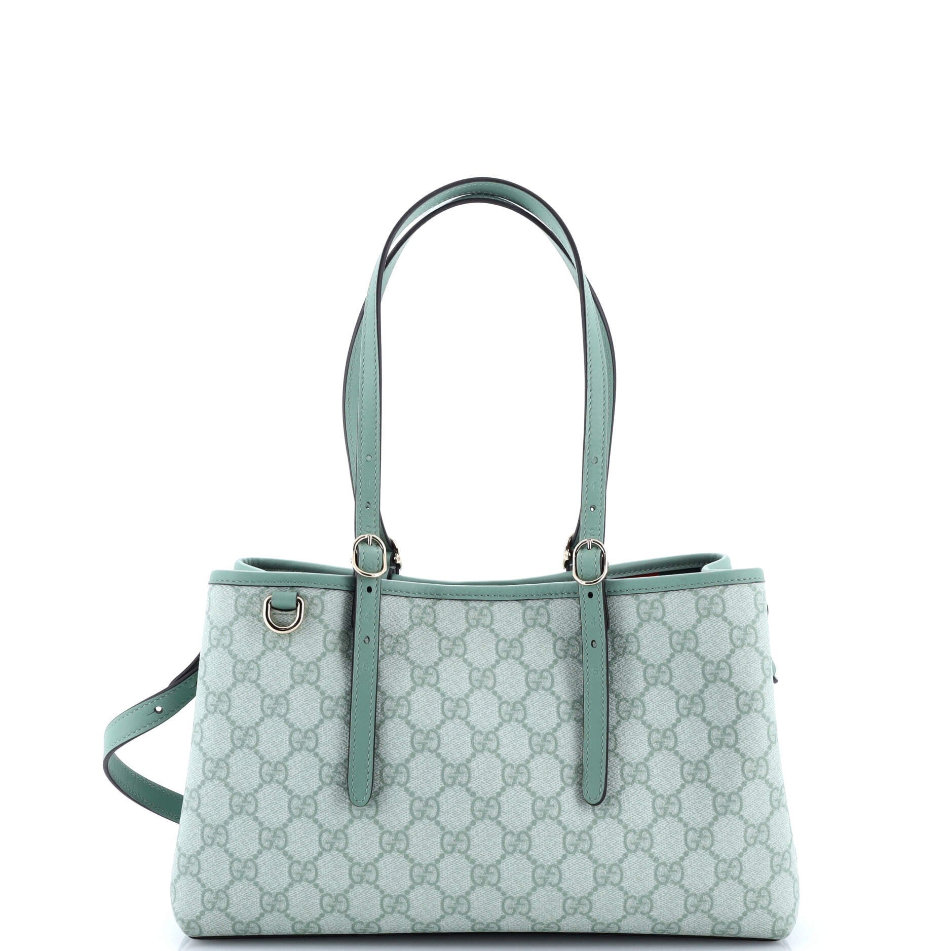 Gucci Emblem Tote GG Coated Canvas Small