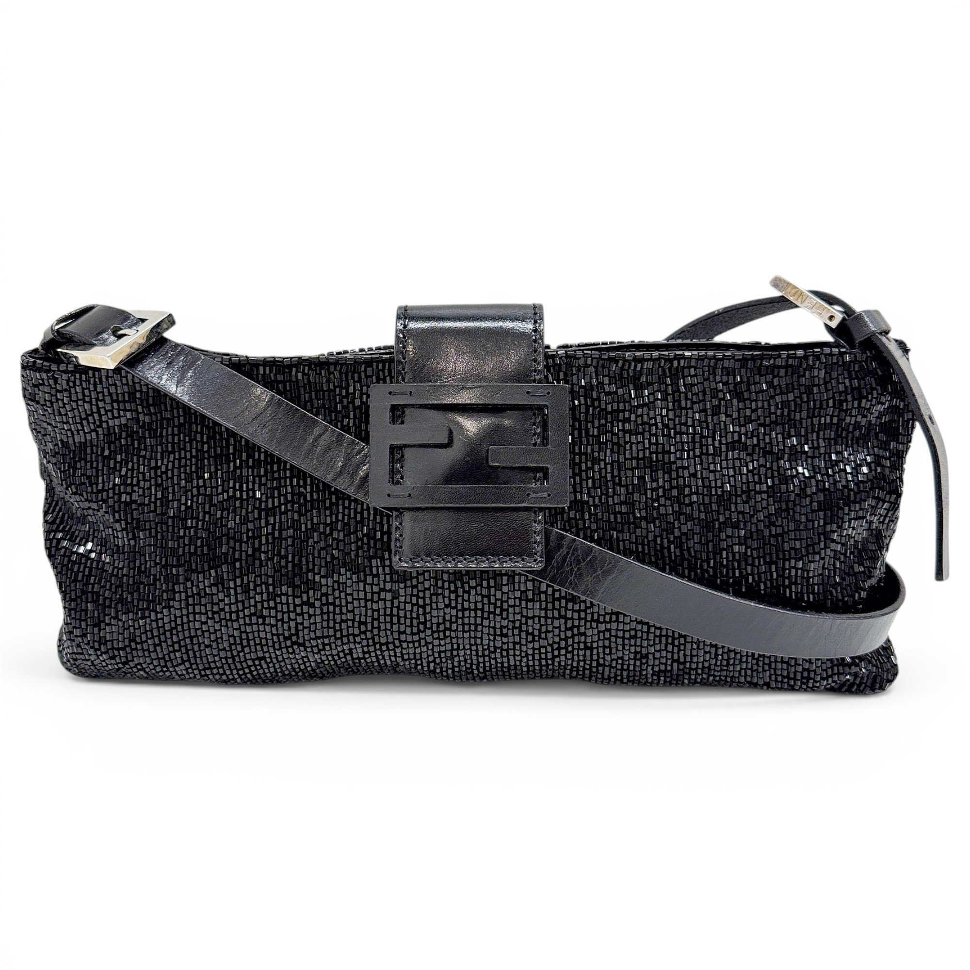 Baguette glitter handbag