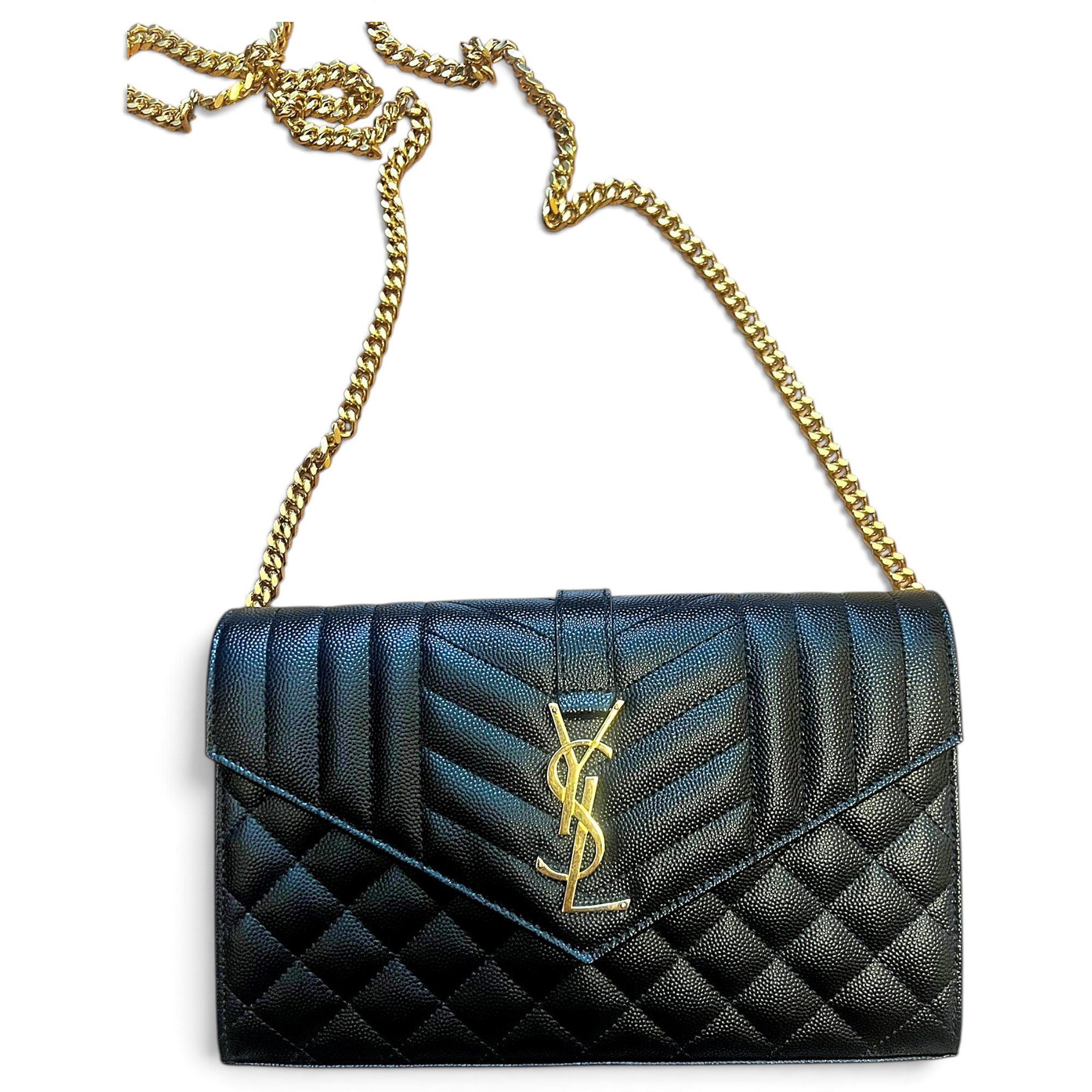 Leather clutch bag