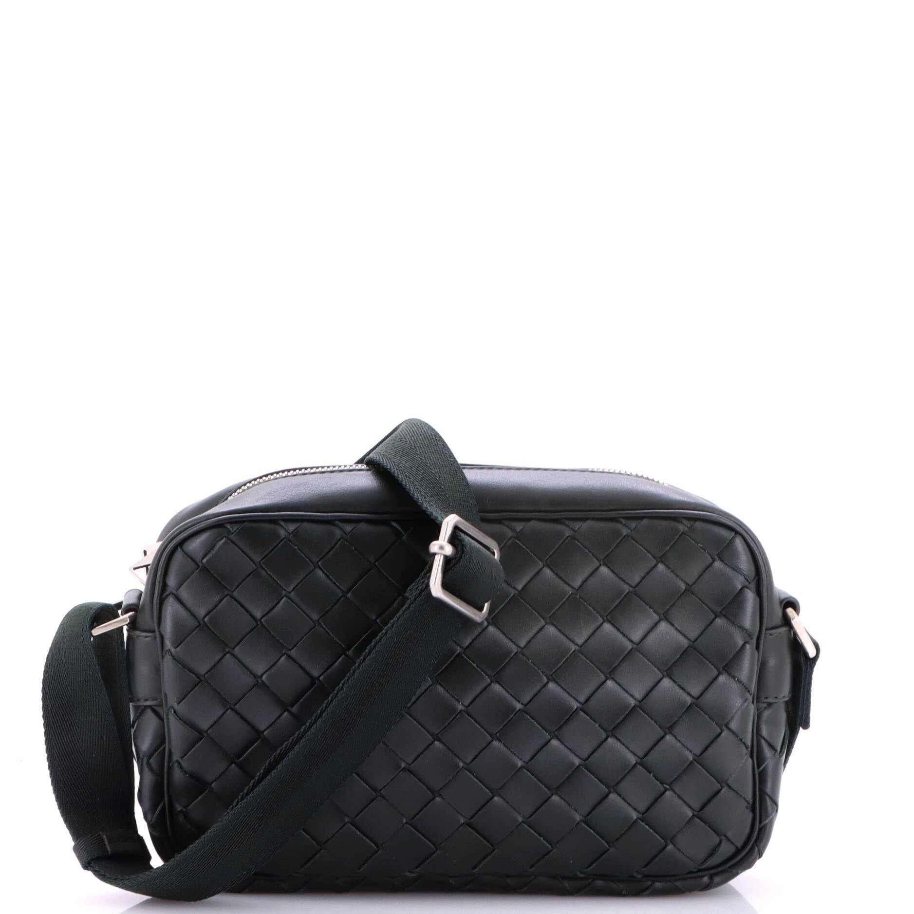 Zip Camera Bag Intrecciato Nappa Small