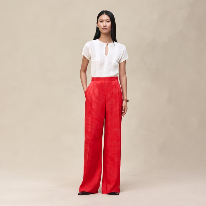 Rose Pivoine "Soleil De Soie Poudre" Pants