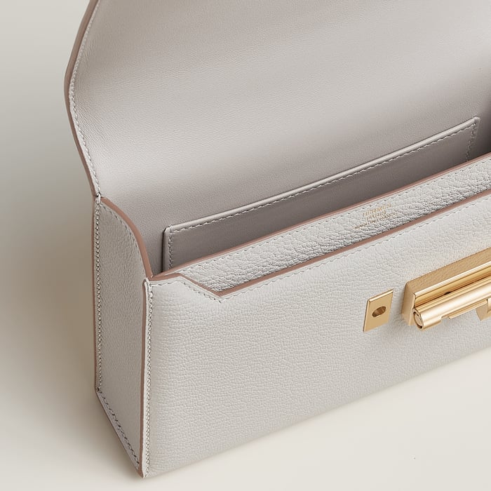 Gris Perle Verrou Chaine Mini Bag