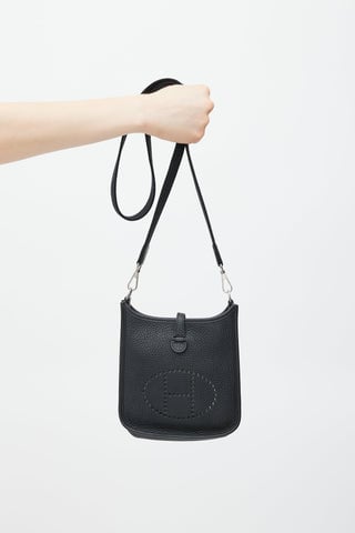 Hermes 2021 Noir Clemence Evelyne I TPM 16 Bag