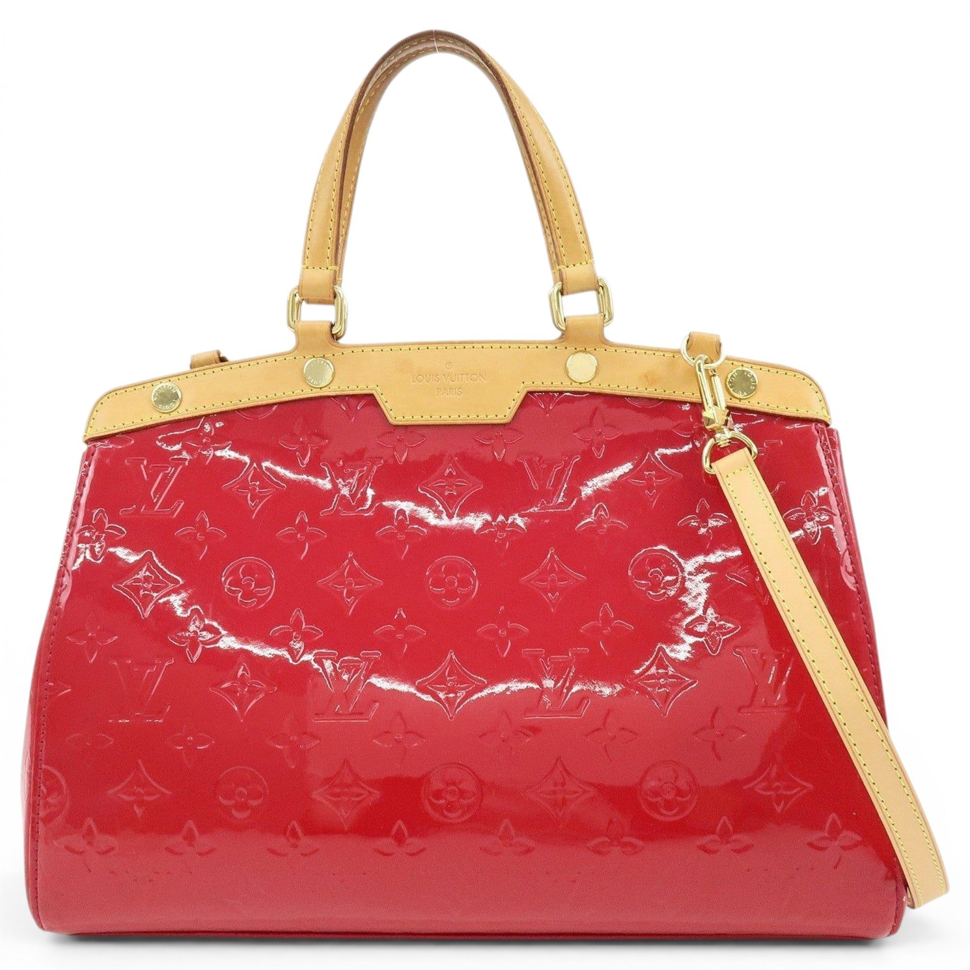 Bréa patent leather handbag
