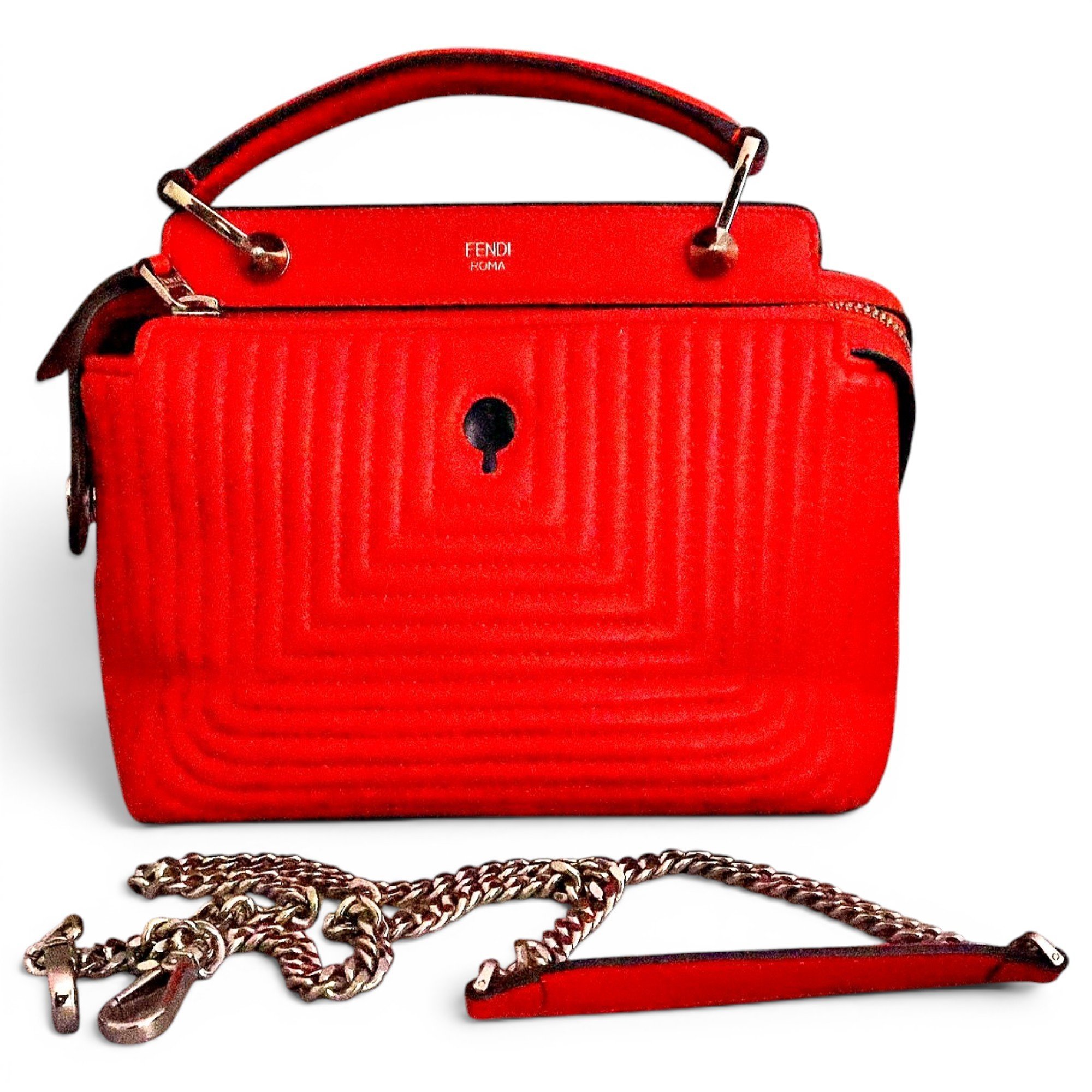 Dot Com leather handbag