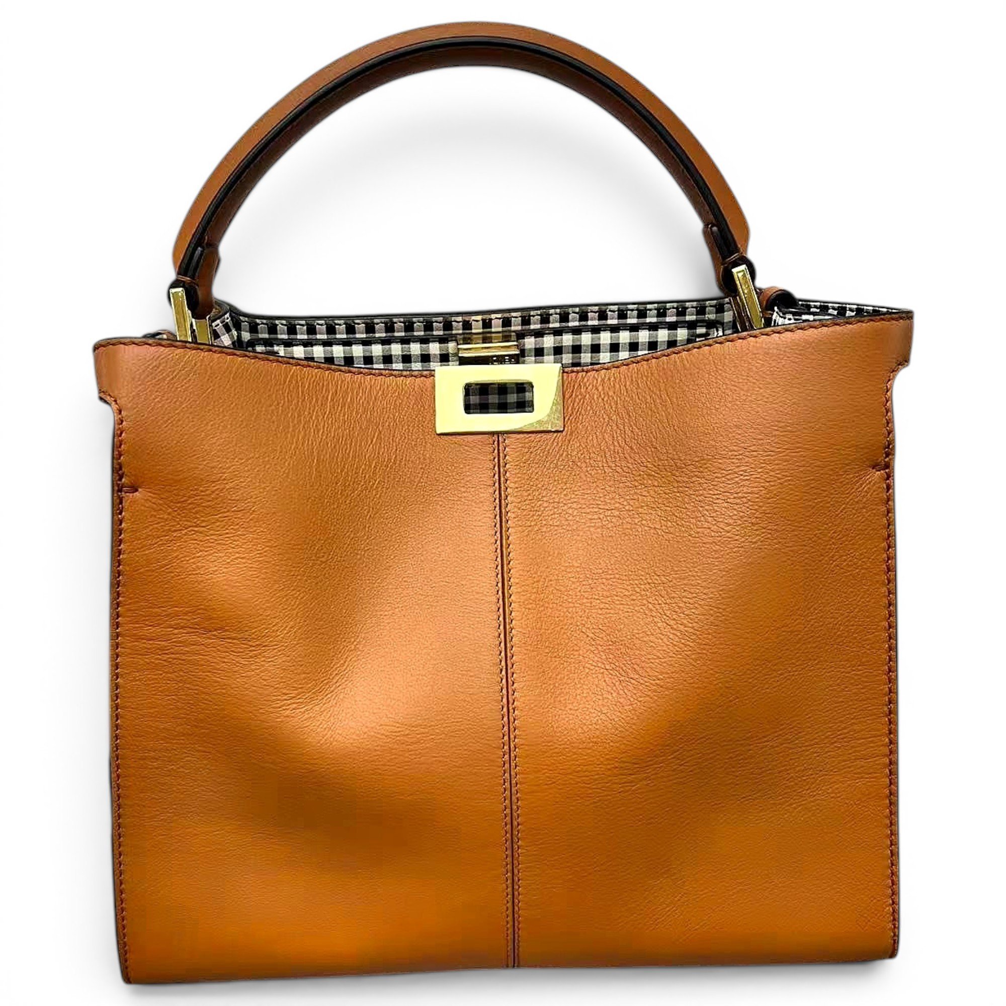 Peekaboo leather handbag