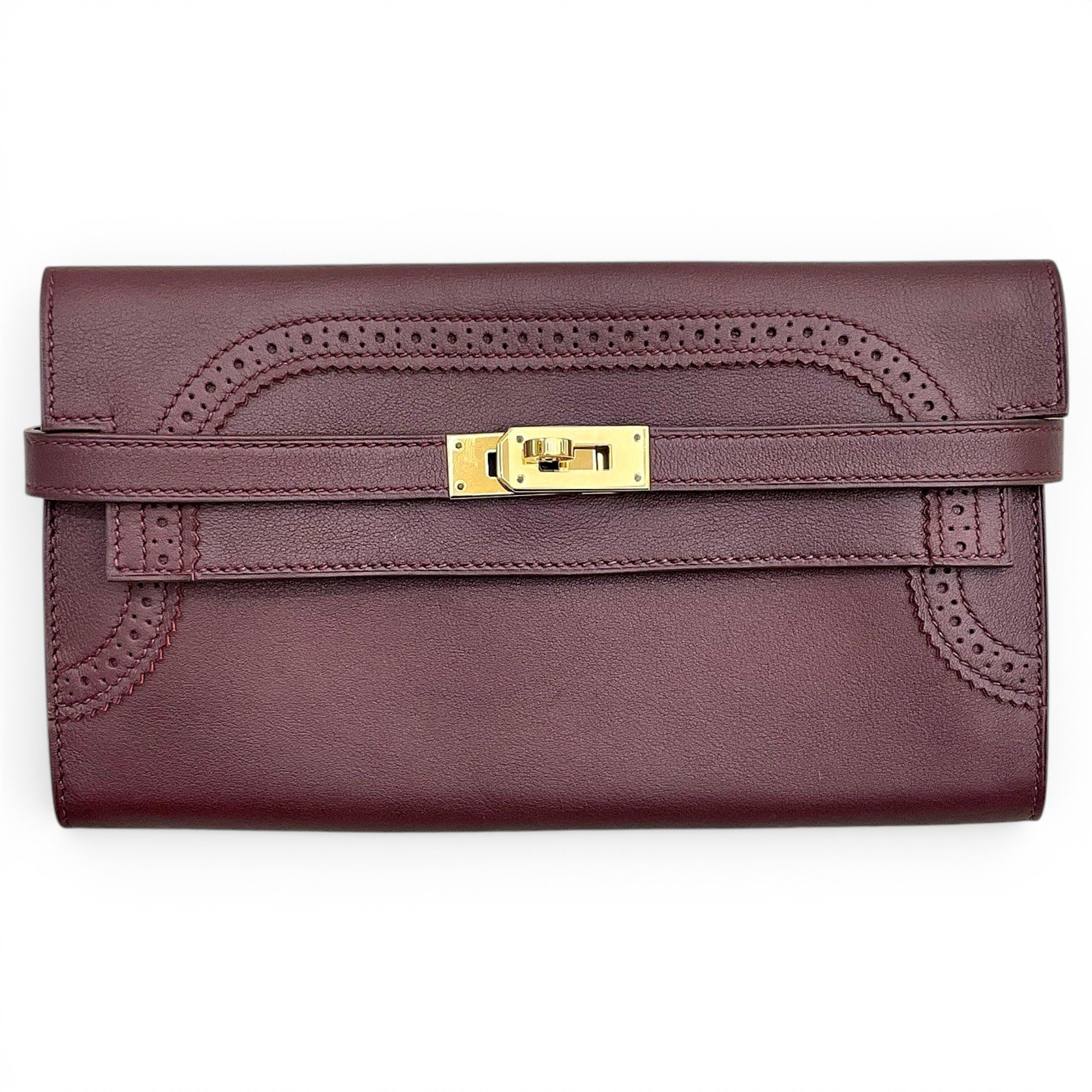 Kelly to go leather clutch bag