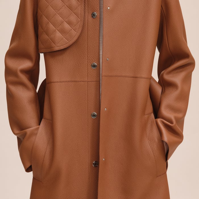 Marron Fauve Trench Coat