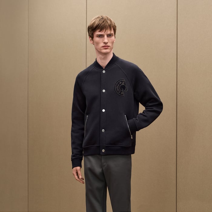 Bleu Nuit C.d.s. Varsity Jacket