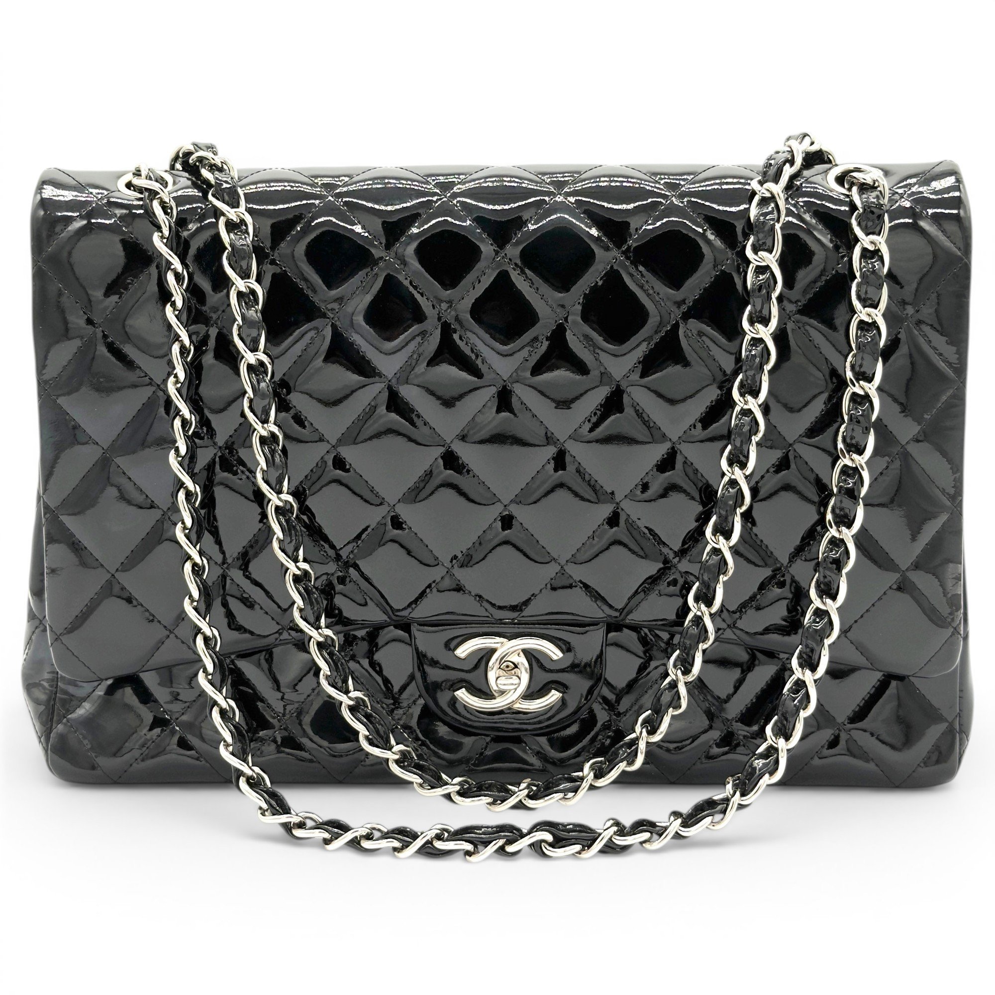Timeless/Classique patent leather handbag