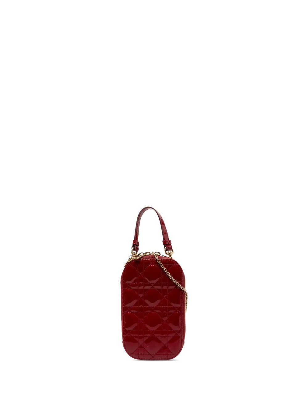 2021 Patent Cannage Lady Dior Call In Phone Holder satchel