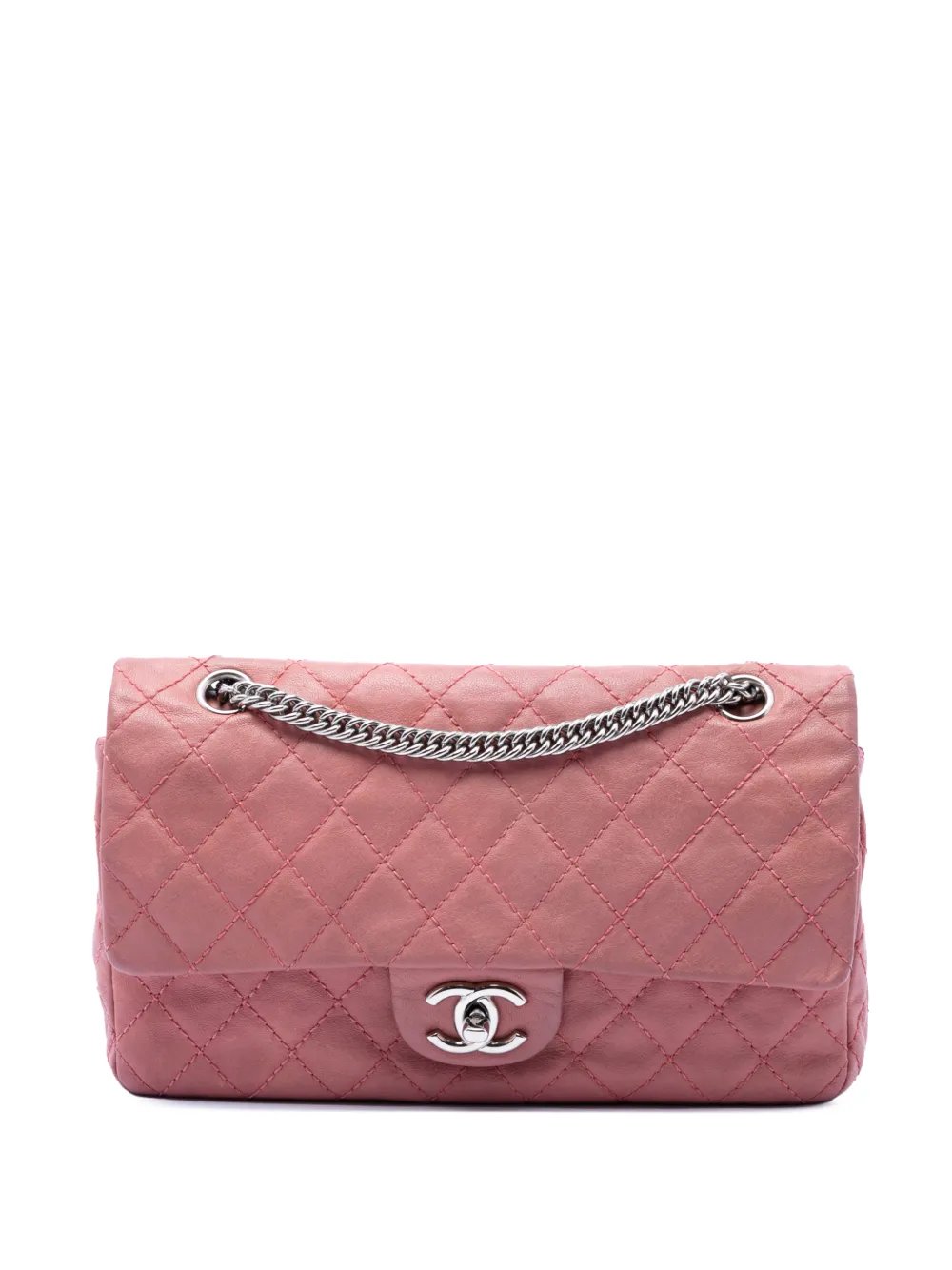 2008-2009 Medium Classic Washed Lambskin Bijoux Chain Double Flap shoulder bag