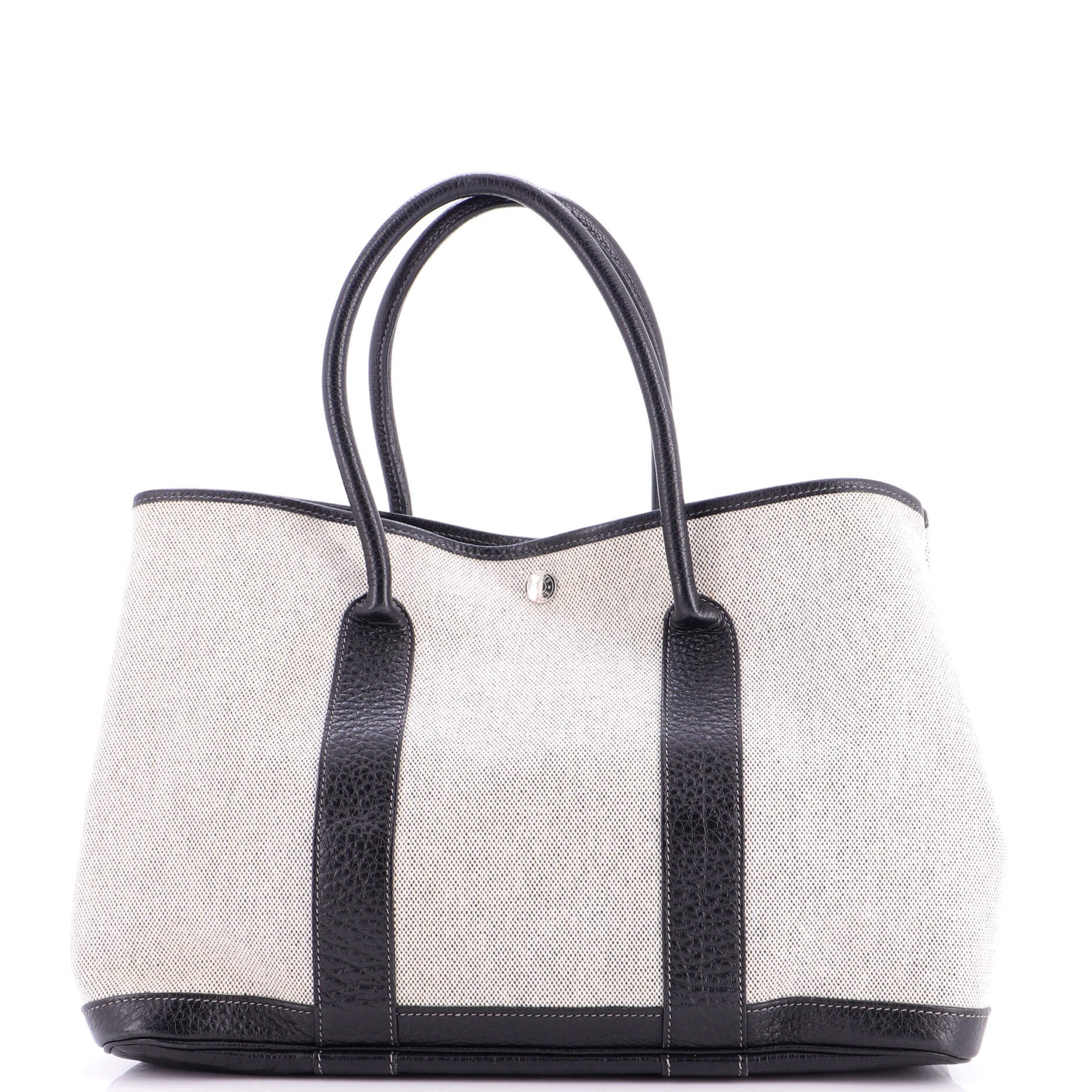 Hermes Garden Party Tote Toile and Leather 36