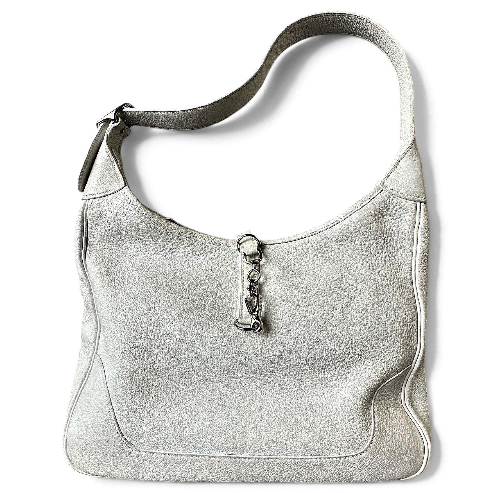 Trim leather handbag