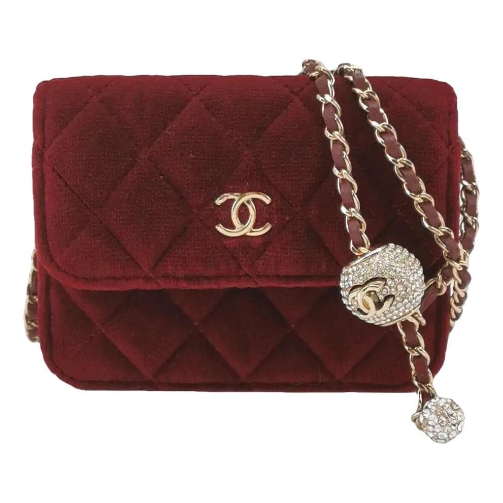 Velvet handbag