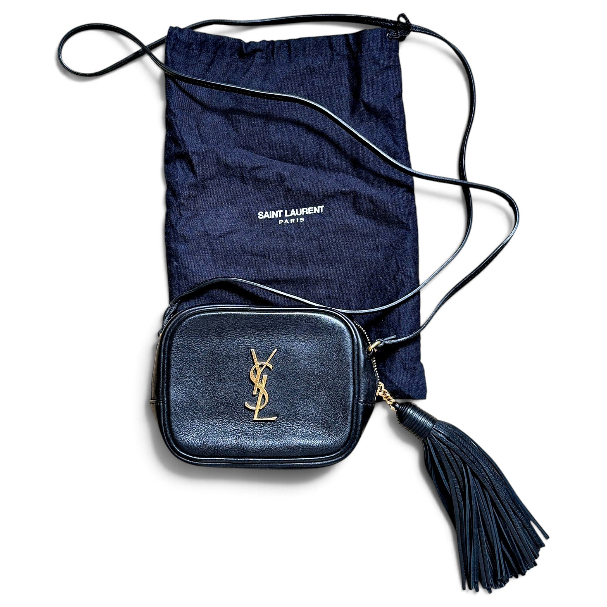 Blogger leather crossbody bag
