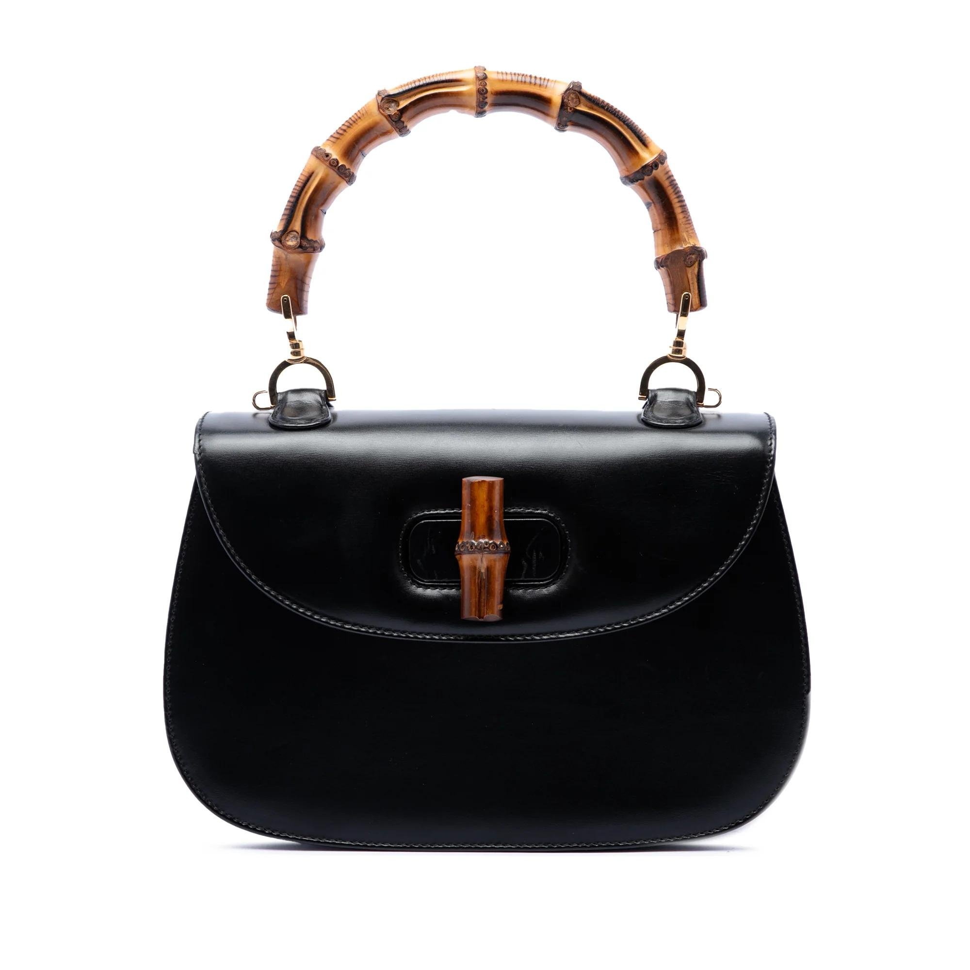 Bamboo Top Handle pony-style calfskin handbag