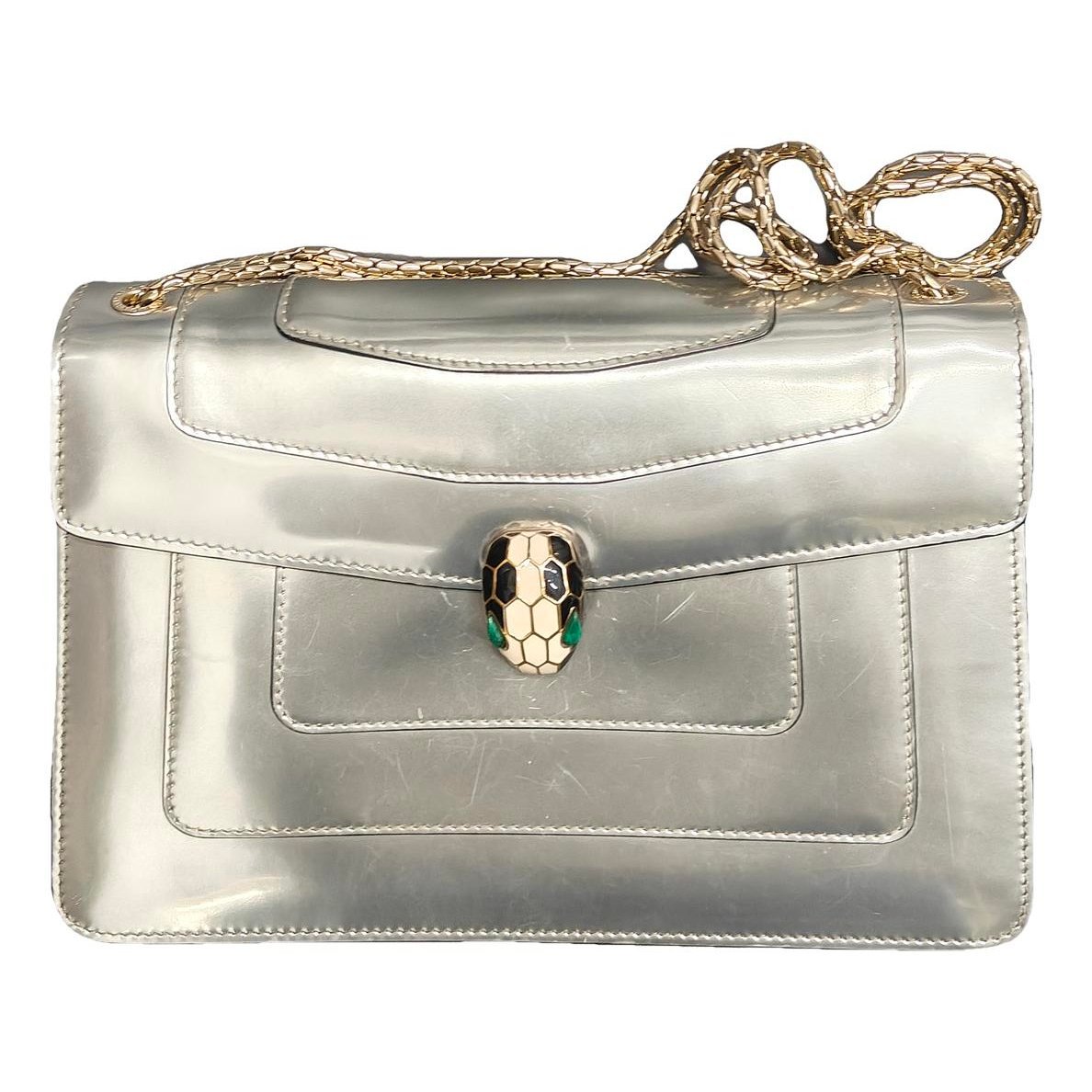Serpenti leather handbag