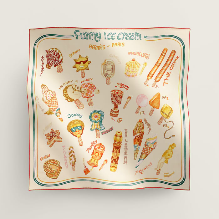 Funny Ice Cream Scarf 70