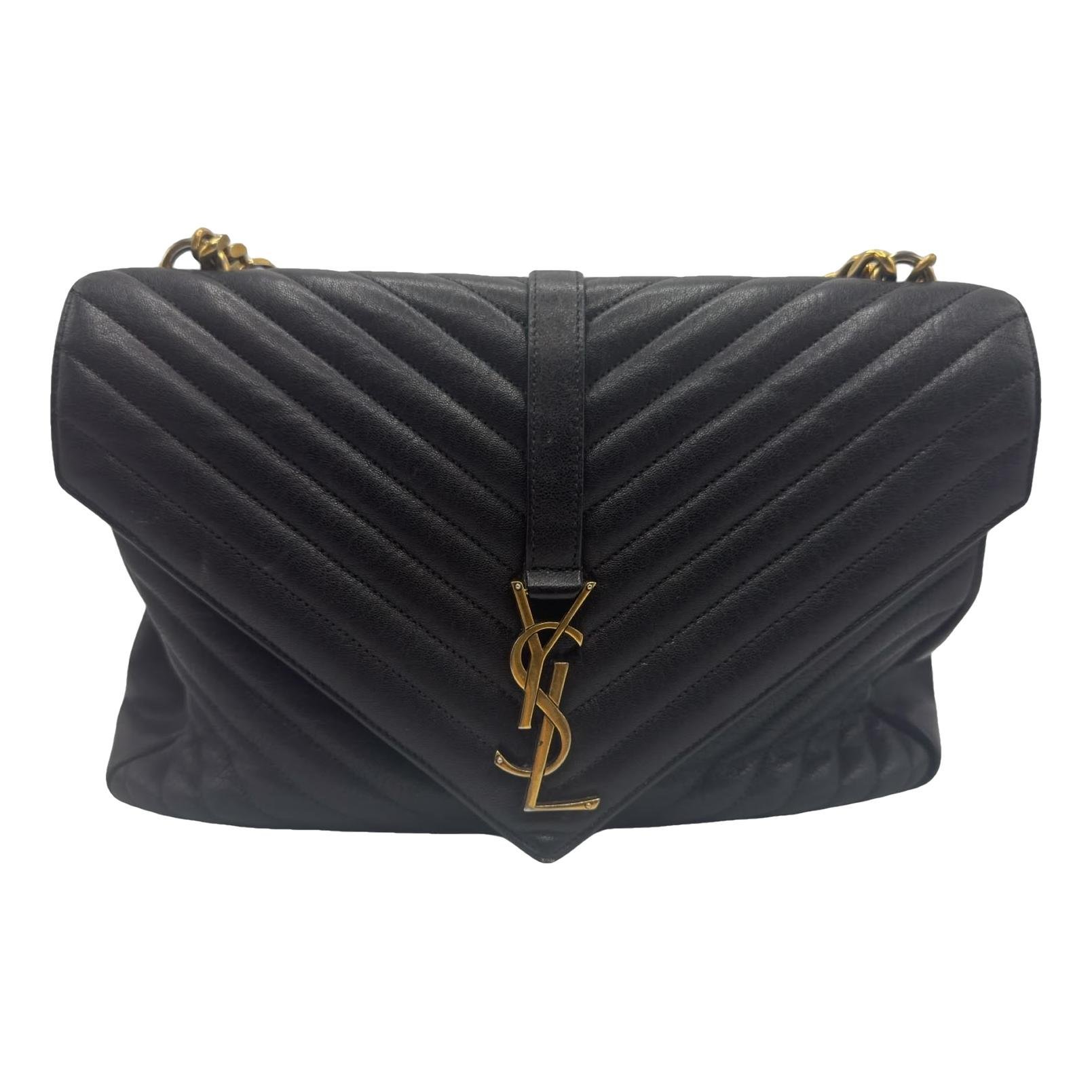 Collége monogramme leather handbag