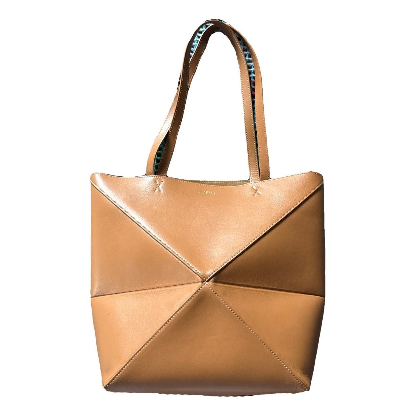 Puzzle Fold leather handbag