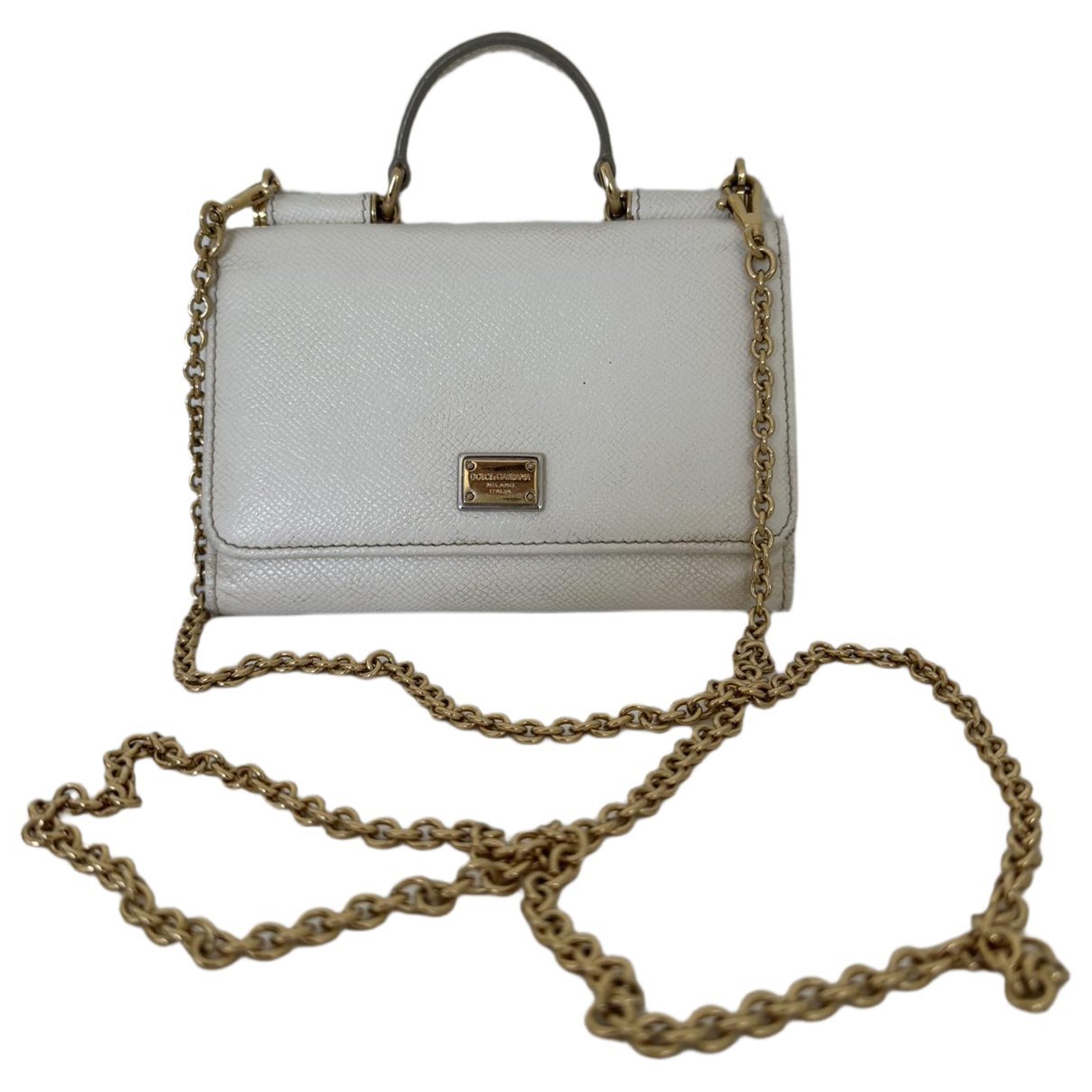 Leather clutch bag