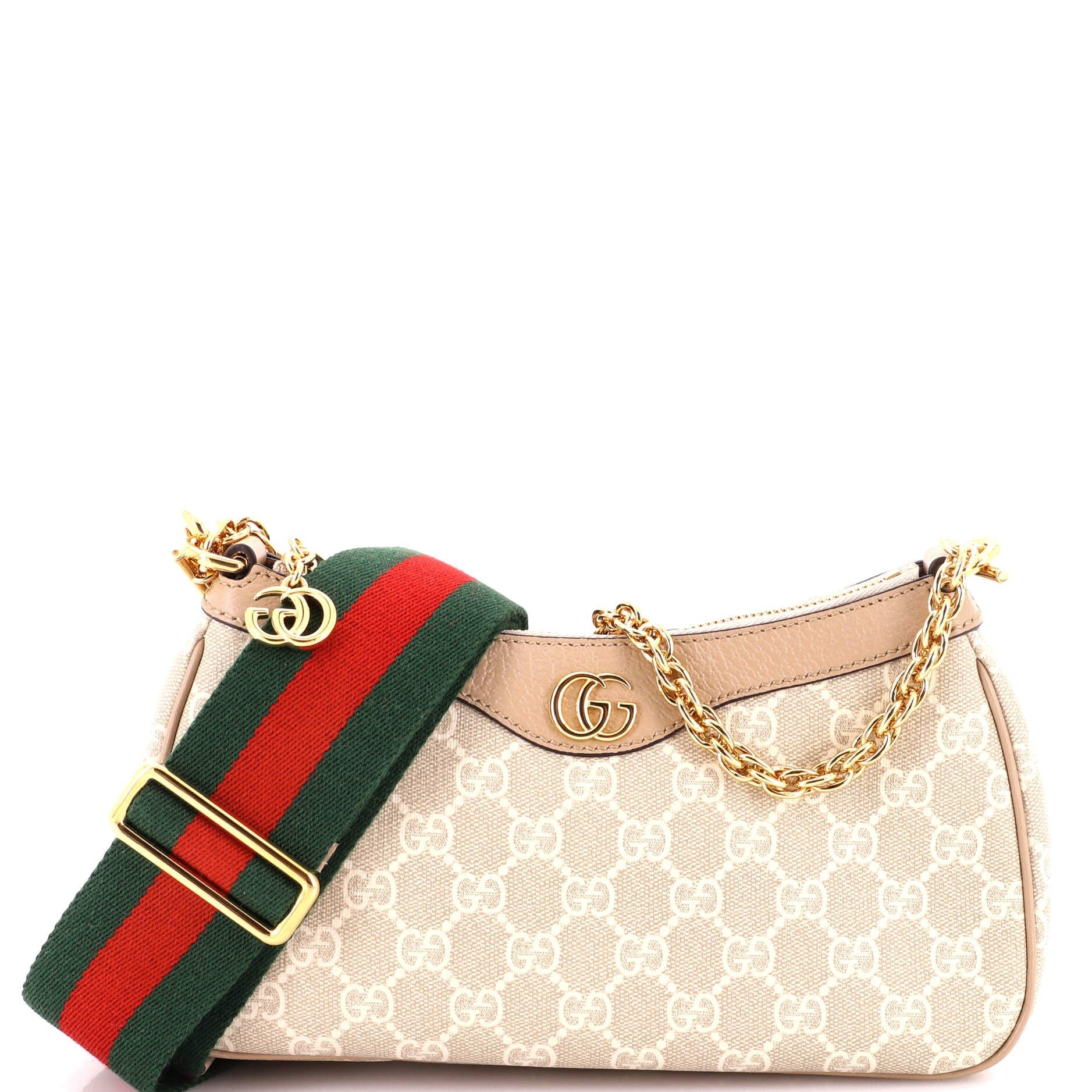 Ophidia Charm Shoulder Bag GG Coated Canvas Small