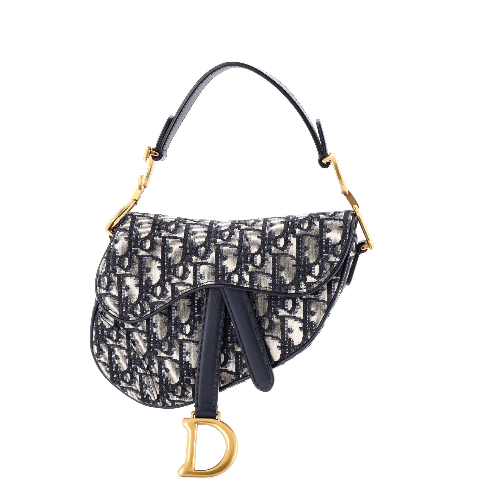 Dior Saddle Handbag Oblique Canvas Mini