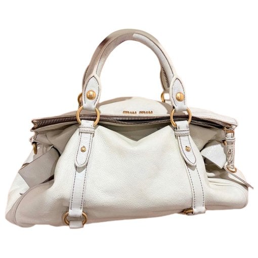 Bow bag leather handbag