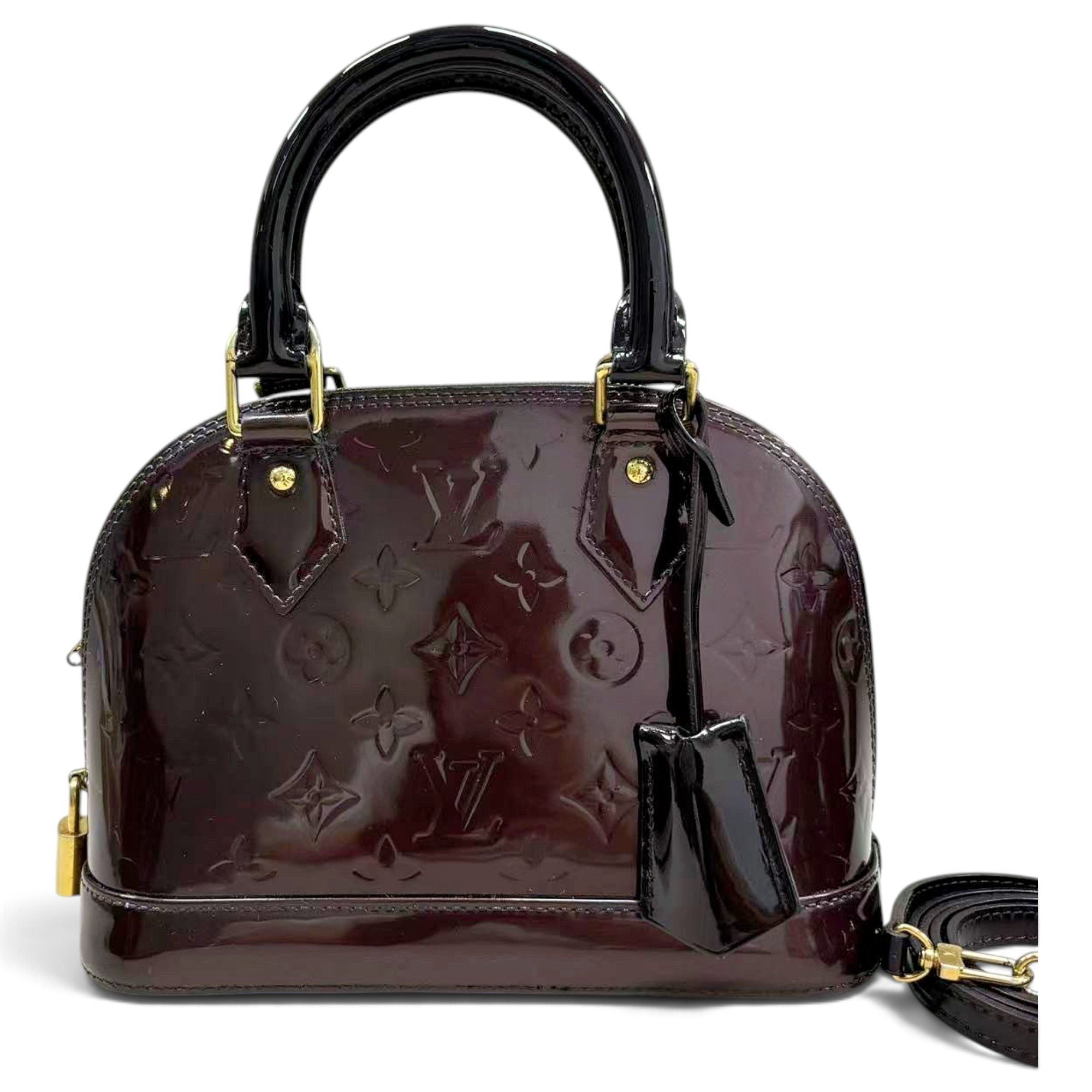 Alma BB patent leather handbag