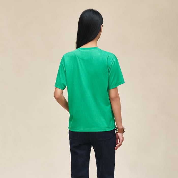 Vert Mélisse Maxi Embroidered Pocket T-shirt