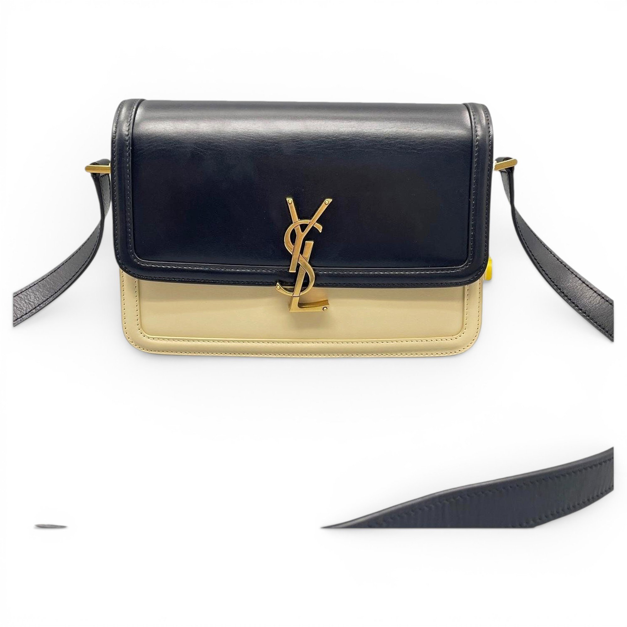 Solférino leather handbag