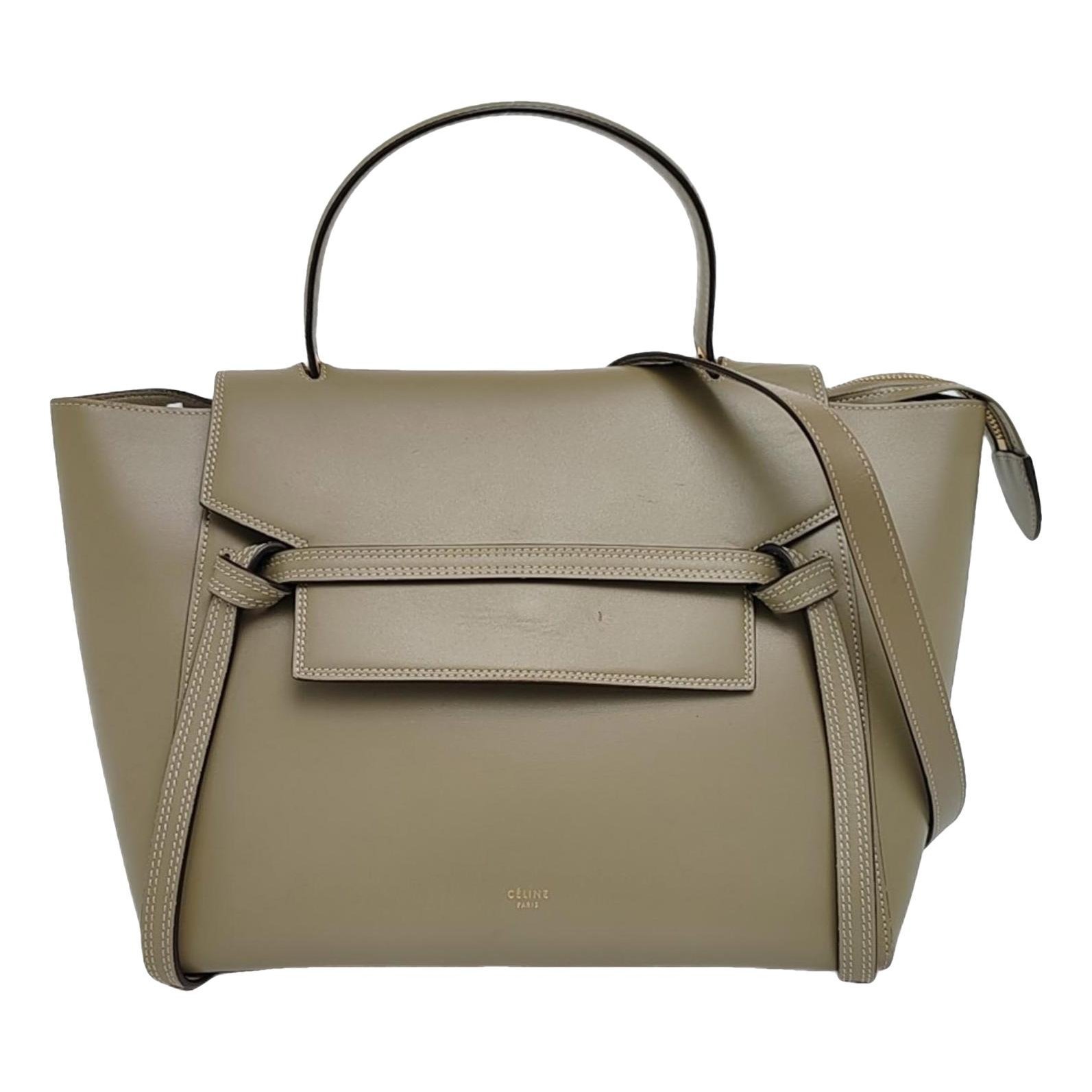 Belt leather handbag