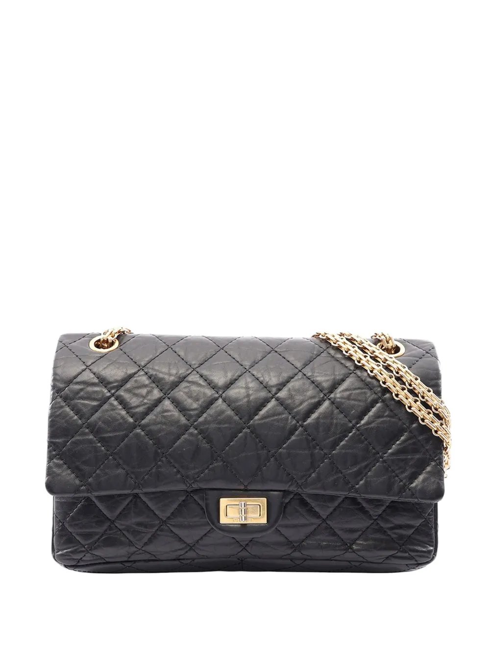 2009-2010 Quilted Aged Calfskin Reissue 2.55 Single Flap 225 shoulder bag
