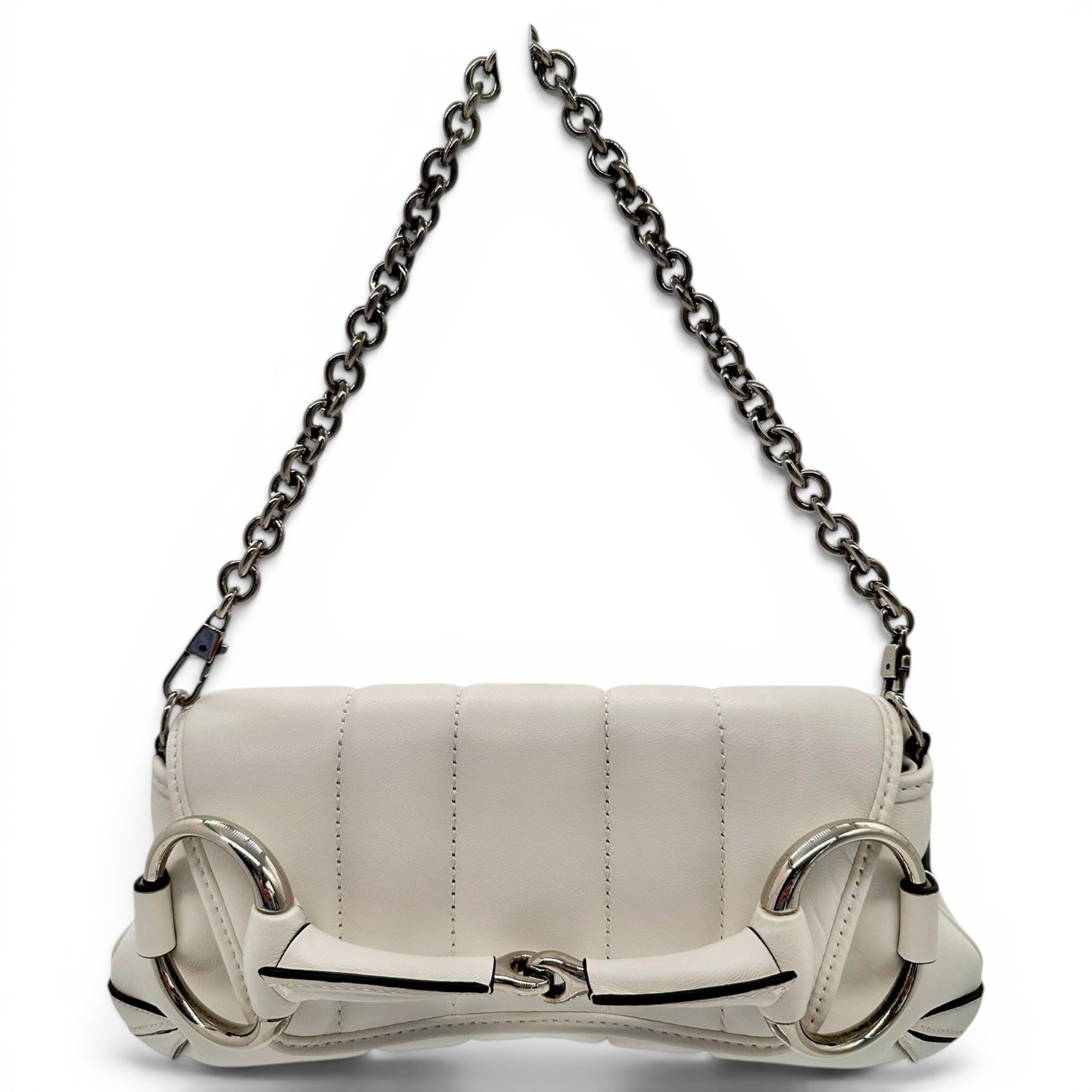 Horsebit Chain leather handbag