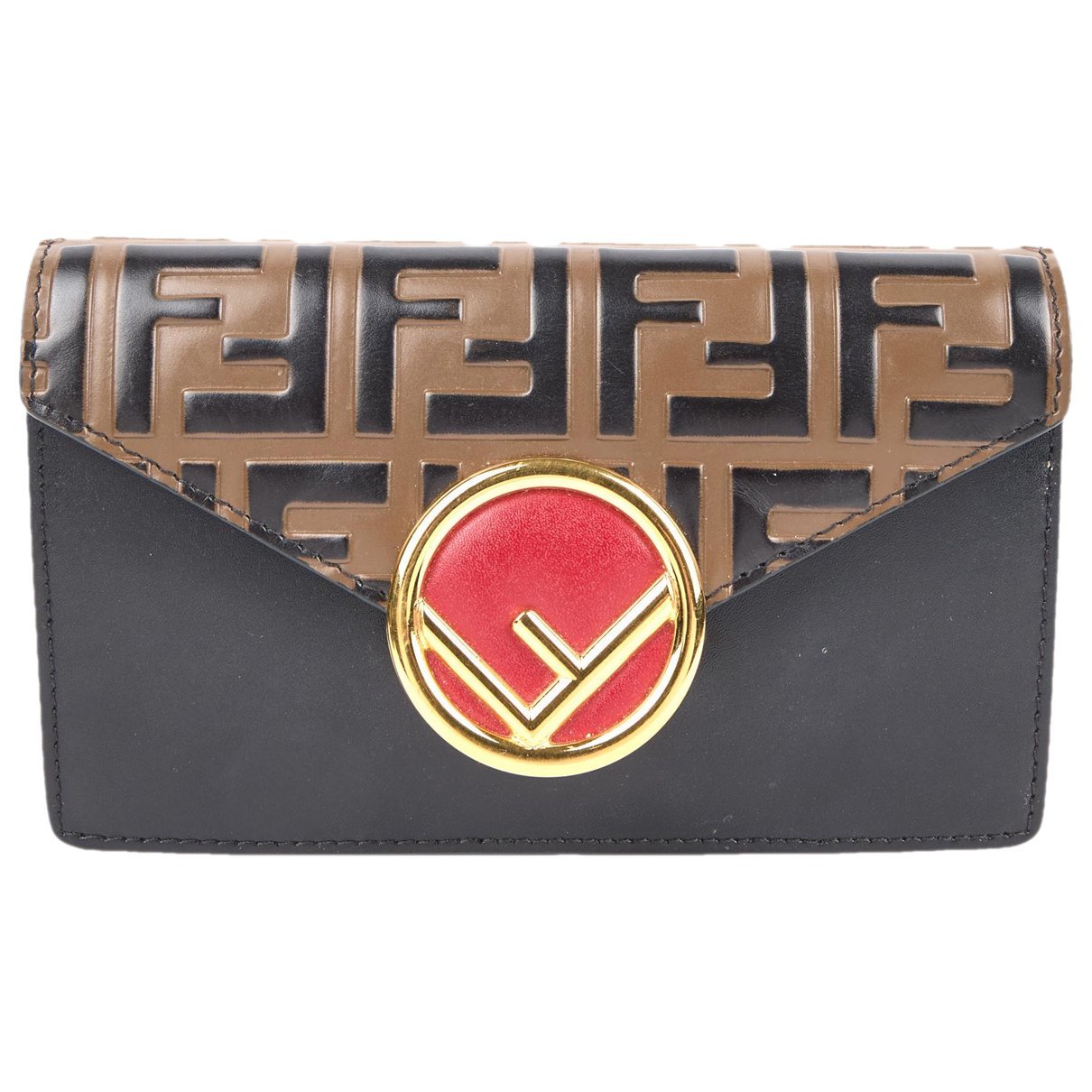 FF leather crossbody bag