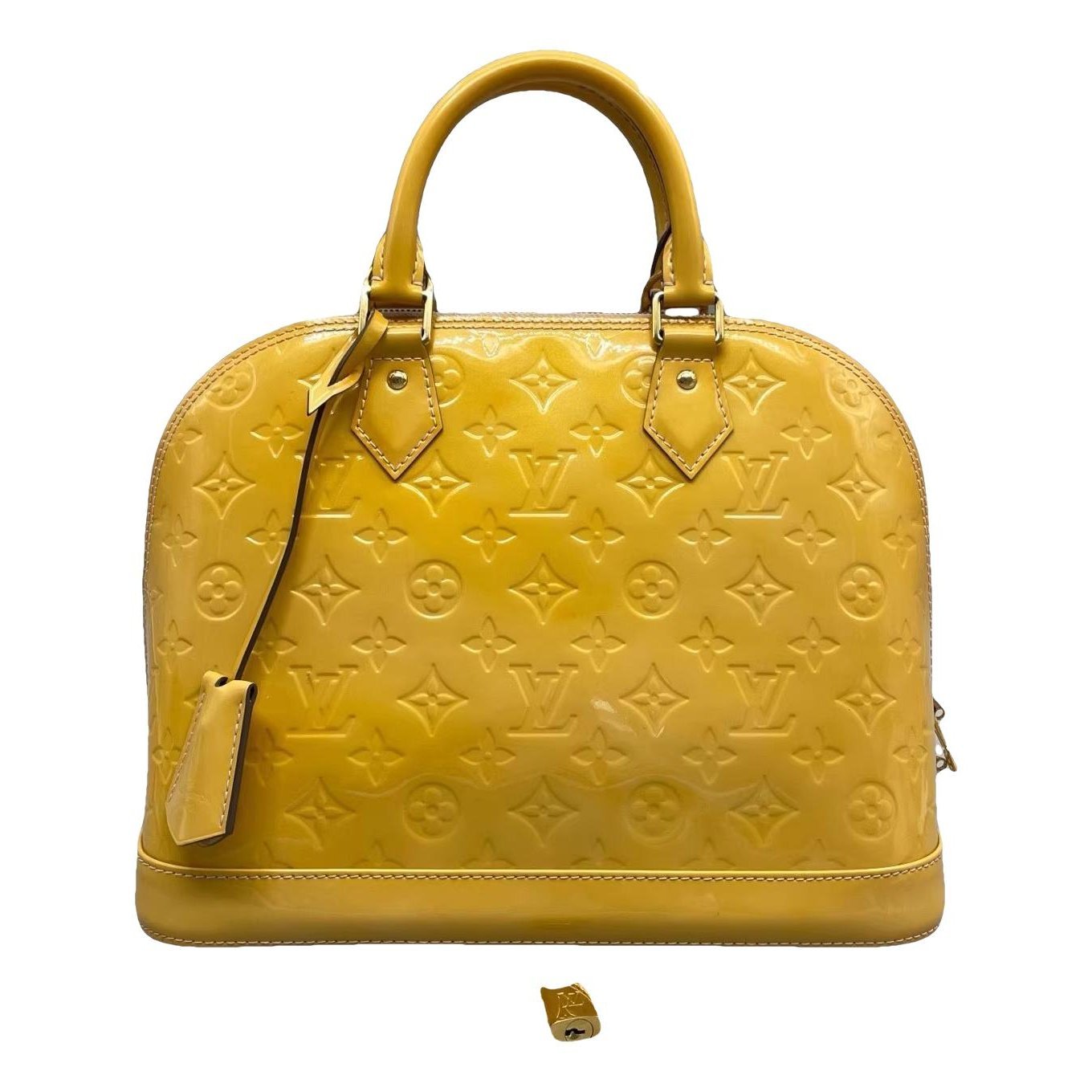 Alma BB patent leather handbag