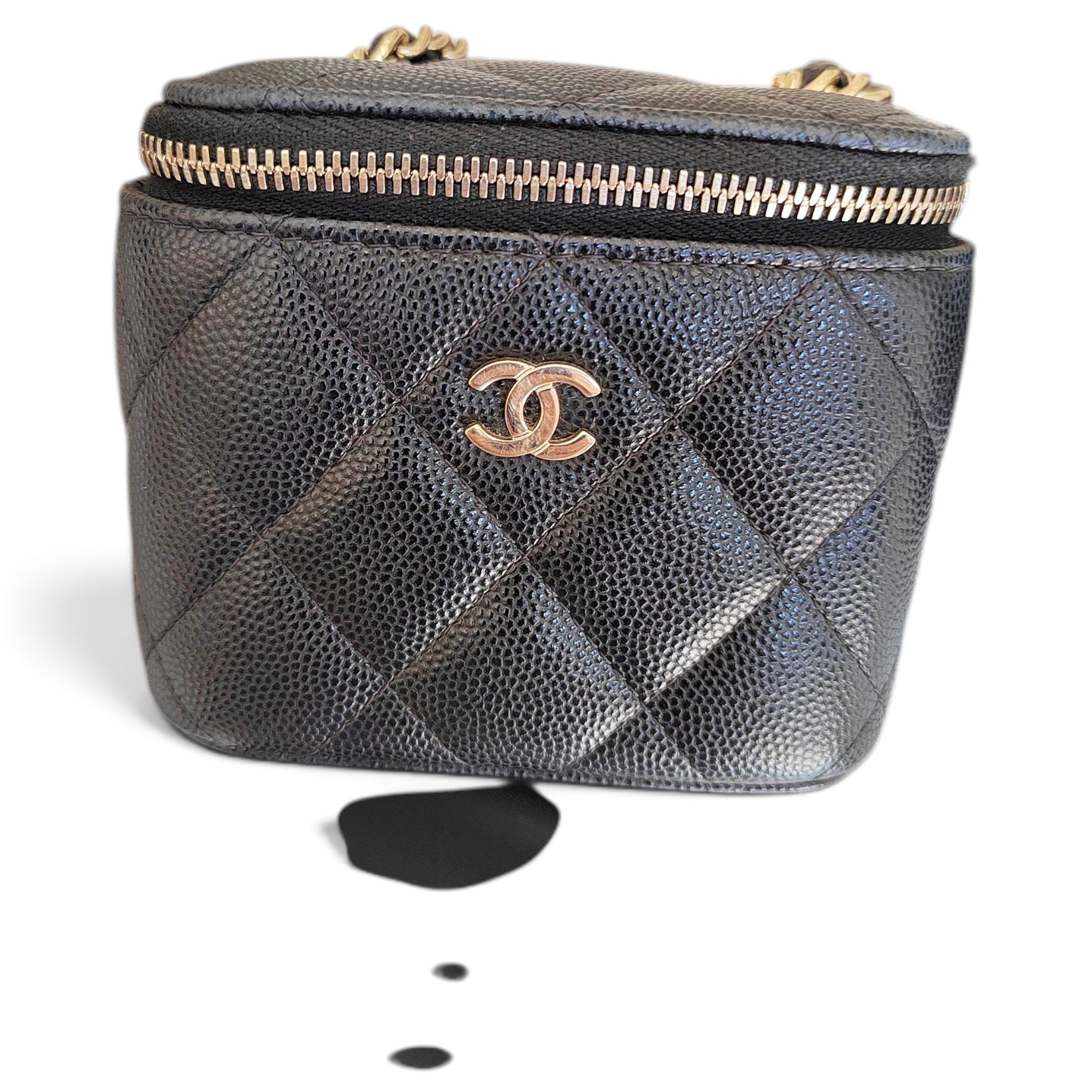 Trendy CC Vanity leather crossbody bag