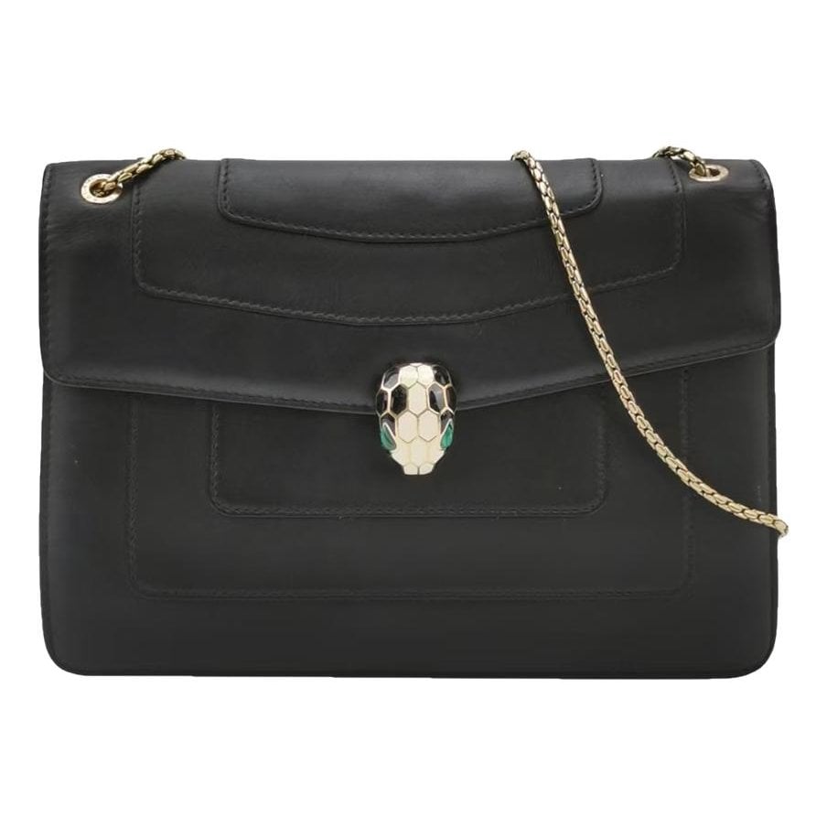Serpenti leather handbag
