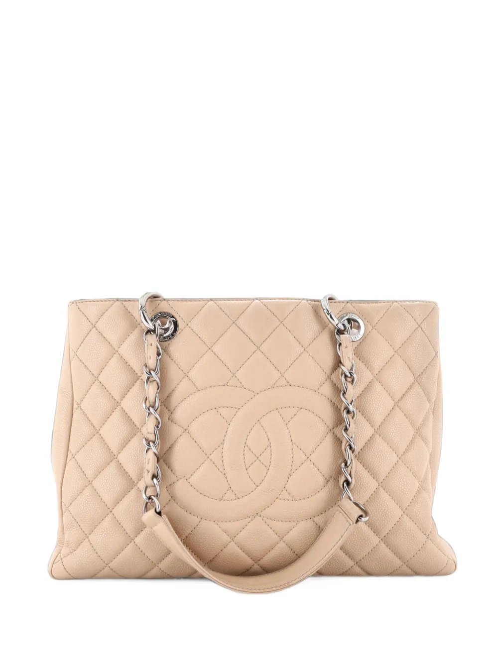 Timeless CC Shopping Tote Quilted Caviar Medium shoulder bag