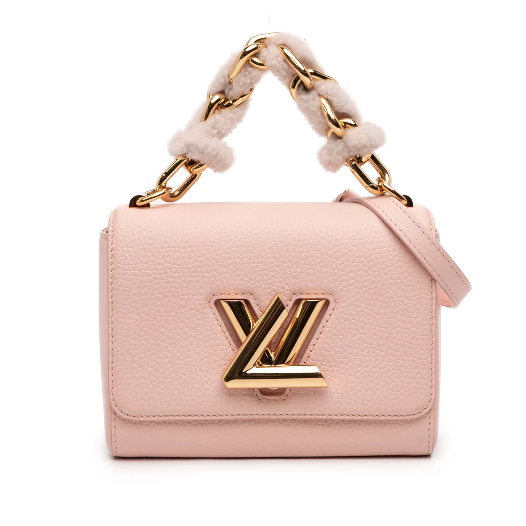 Twist pony-style calfskin handbag