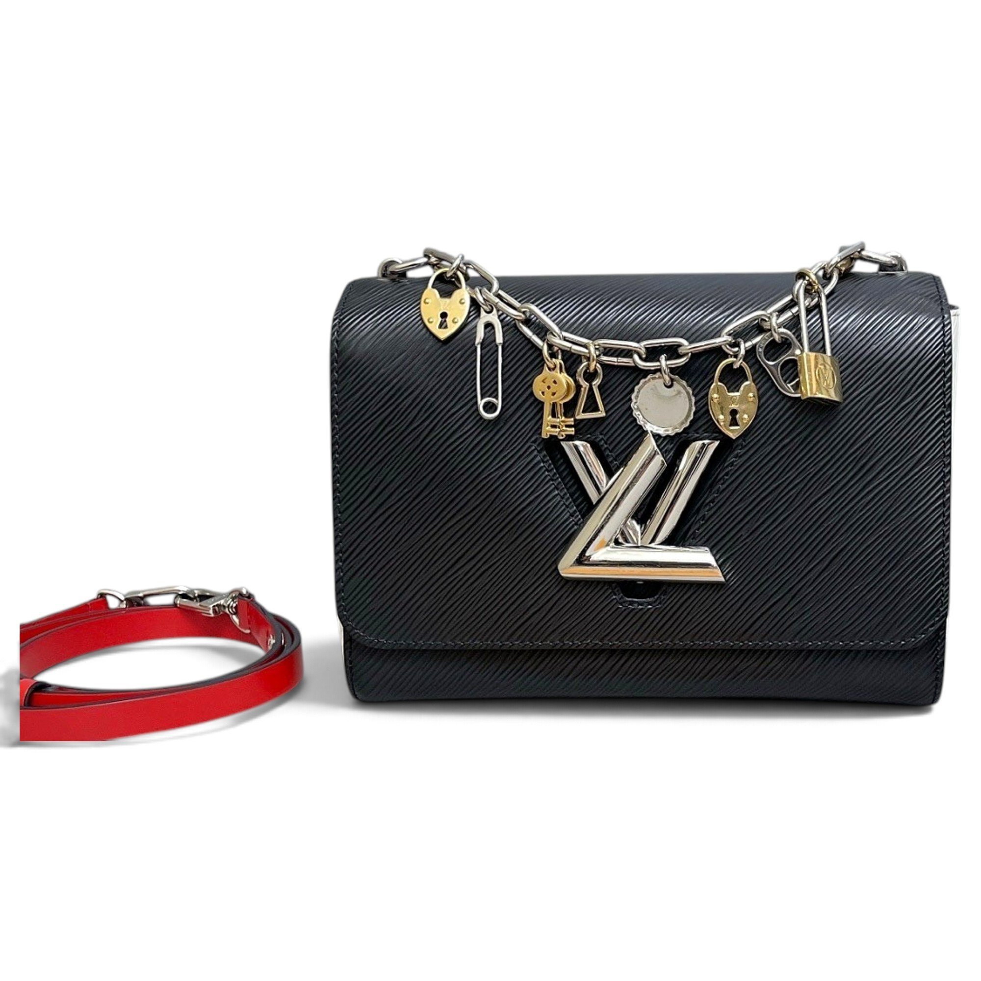 Twist leather handbag