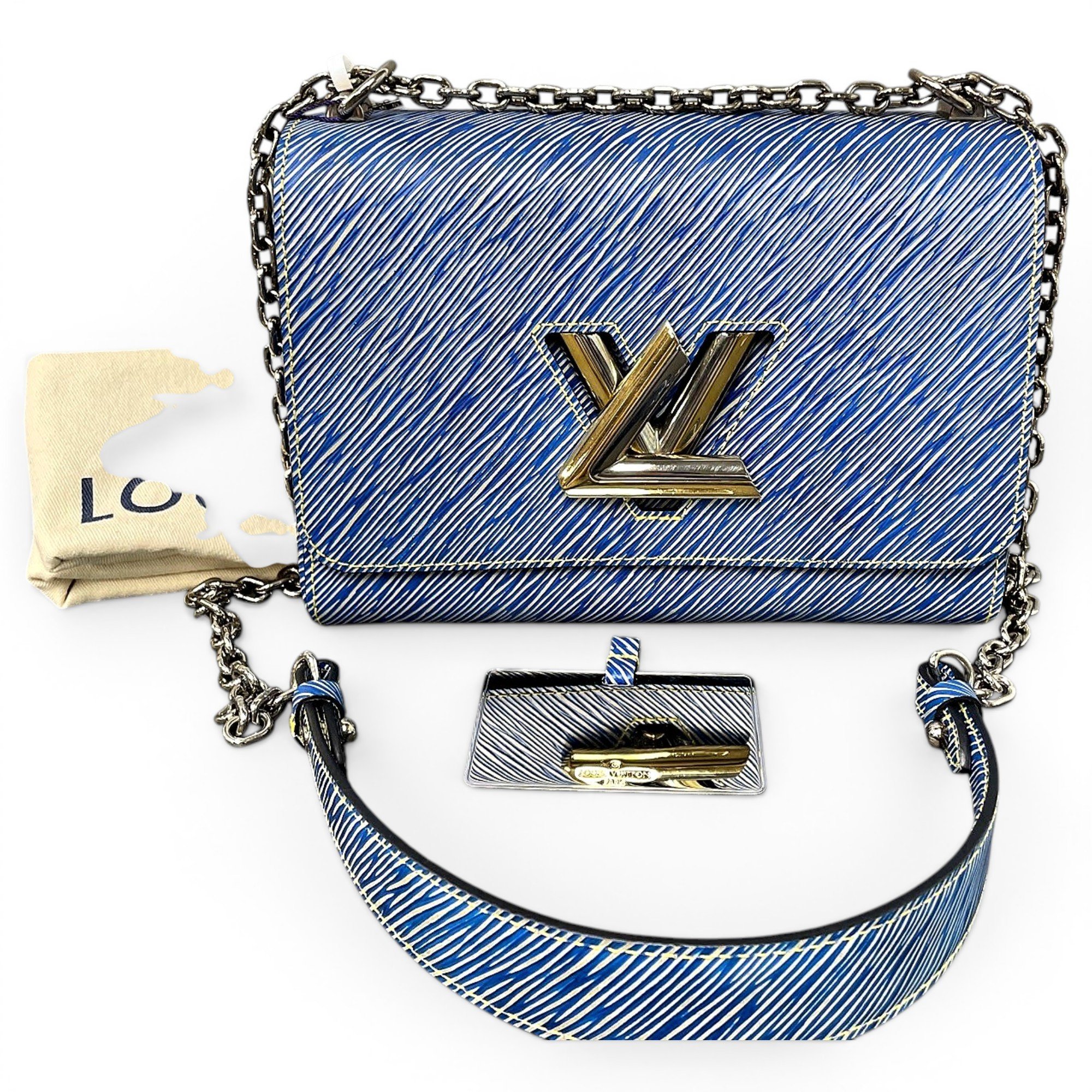 Twist leather handbag