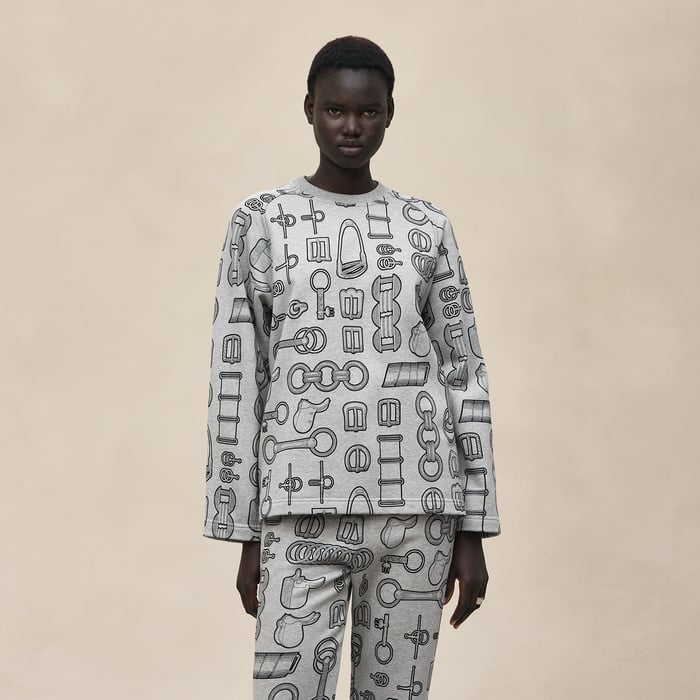 Gris Byzantin "Cahier Du Colporteur" Sweatshirt