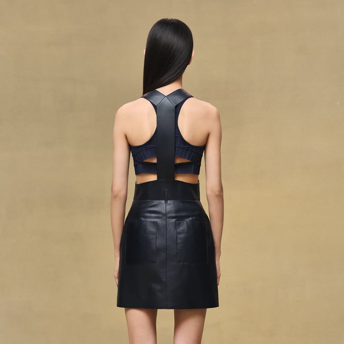 Bleu Noir Overall Skirt