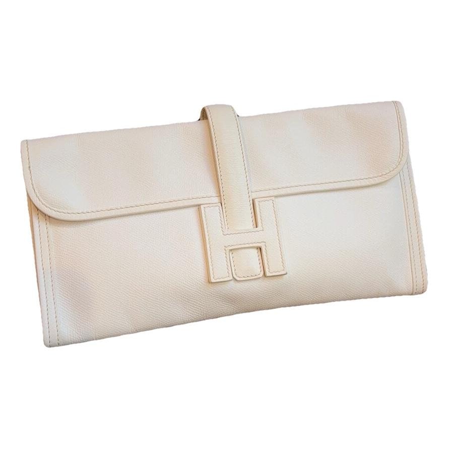 Jige leather clutch bag