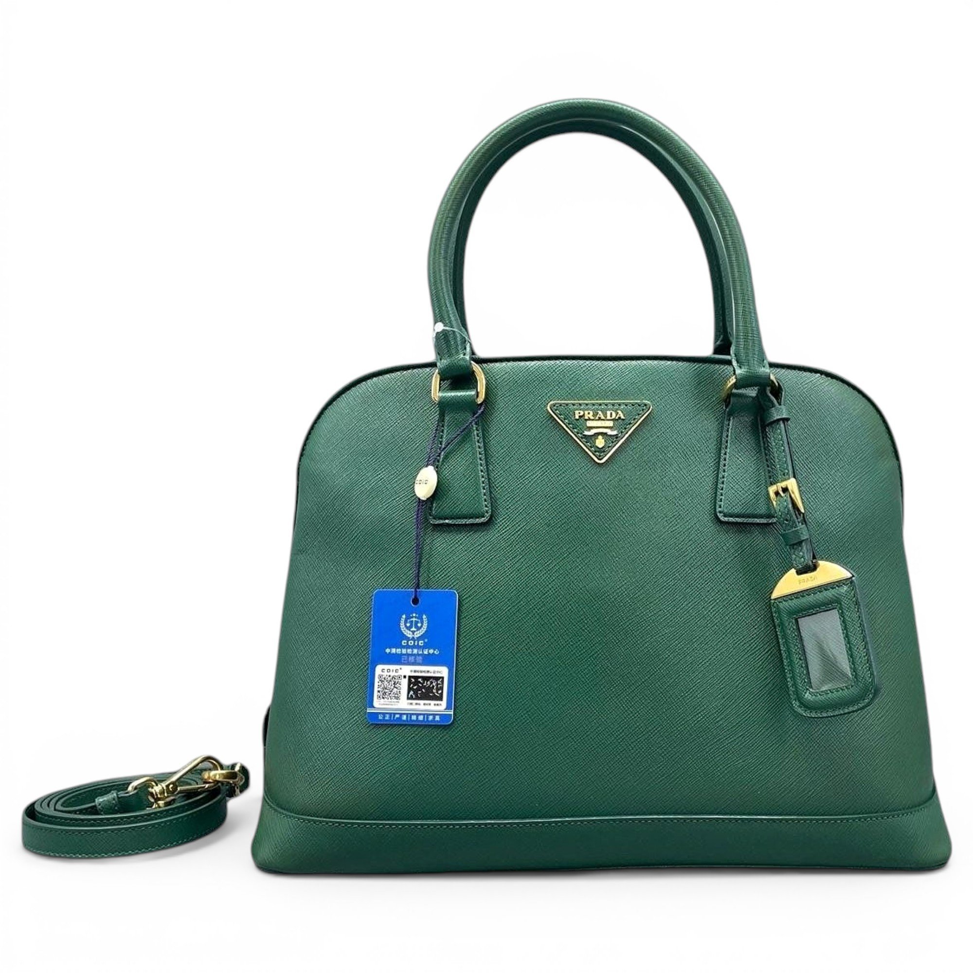 Promenade leather handbag