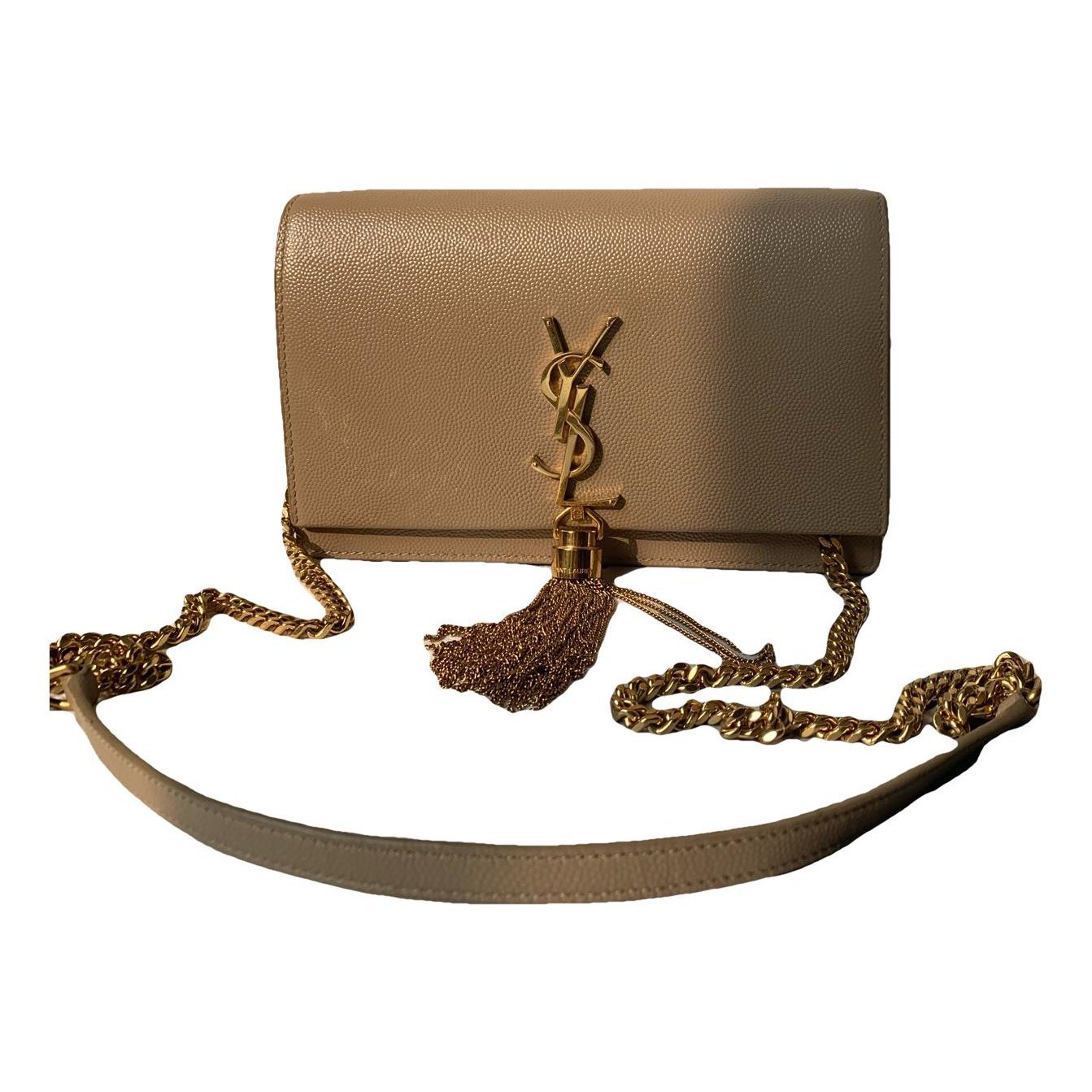 Saint Laurent Pompom Kate leather handbag