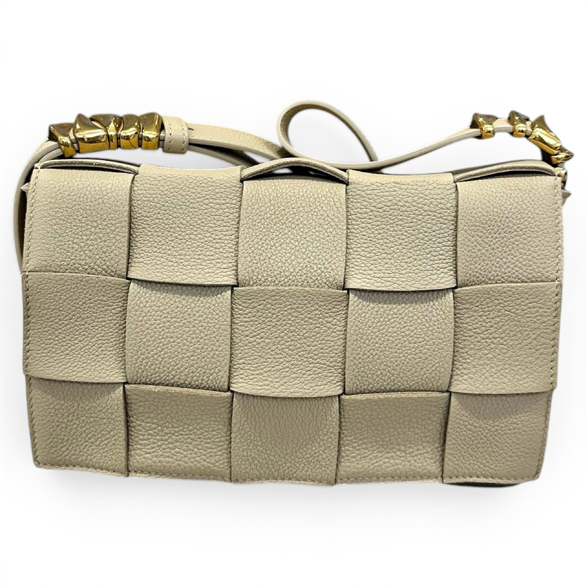 Cassette leather handbag